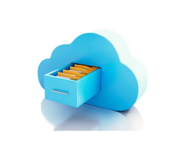 Photo of Blue Cloud to depict Digital Files